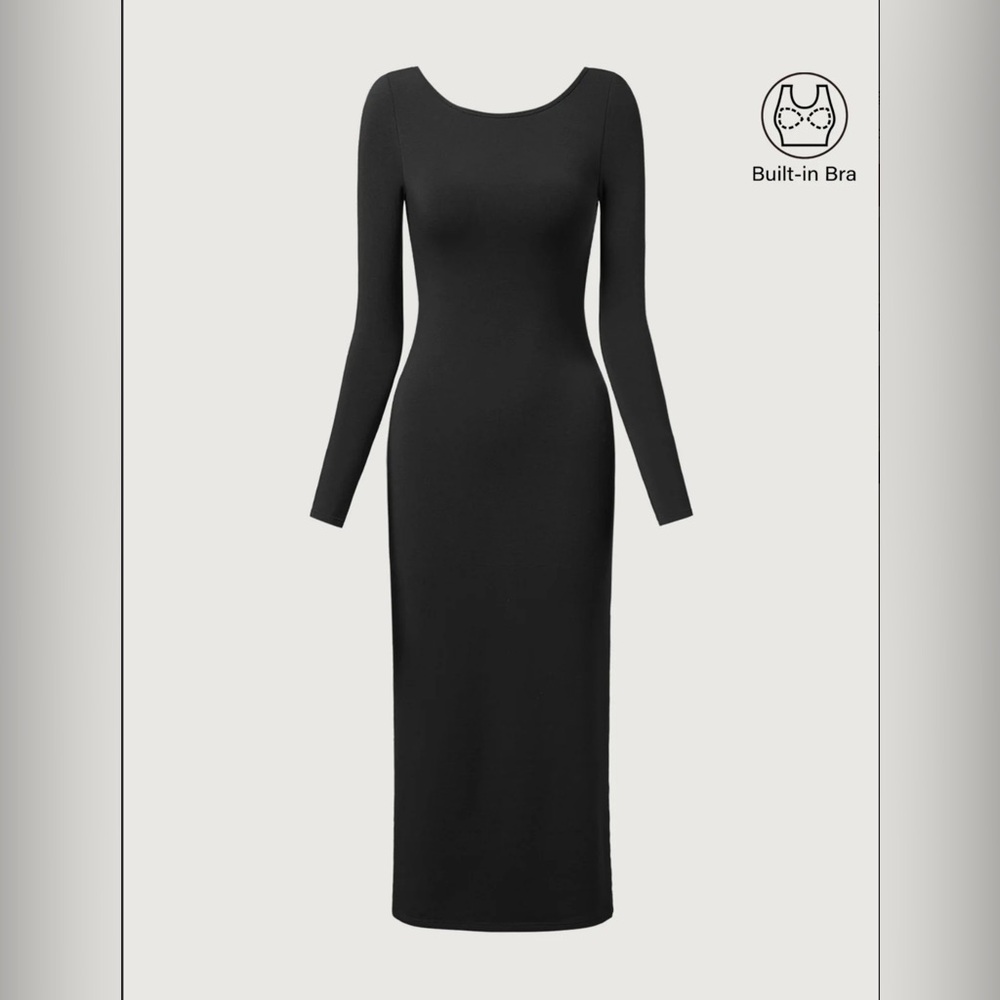 ProWarm Open Back Brami Midi Dress
Black Medium